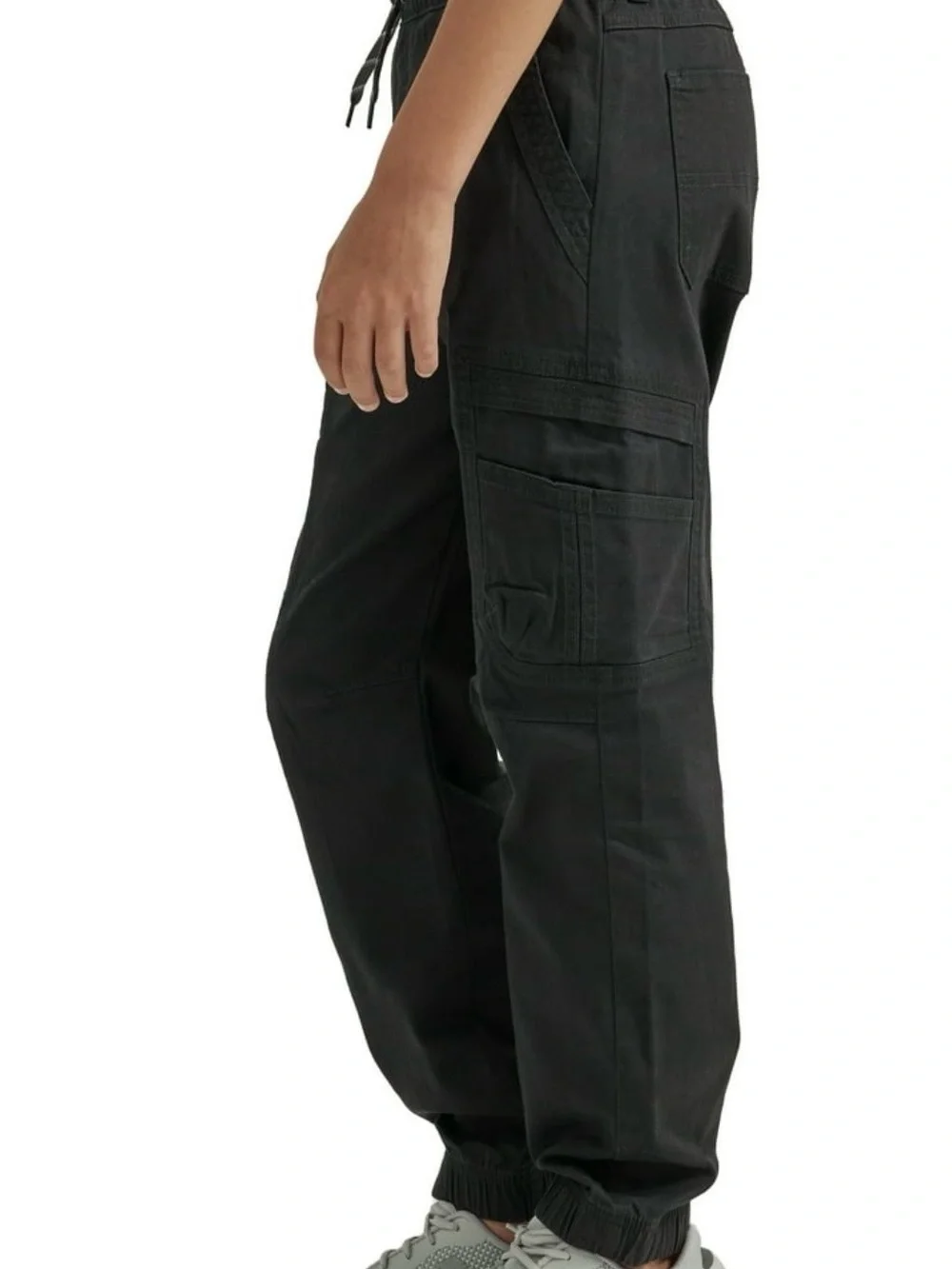 Wrangler Boys Gamer Cargo Twill Pant,, Size 7, Black